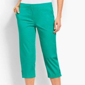 Talbots Green Button Ankle Pedal Pusher‎ Pants 12